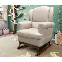 Poltrona Sabrina Canoa E Puff Bege - 2