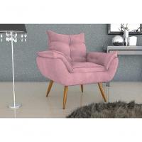 Poltrona Toquio Veludo Tukey Rose Matrix - 1