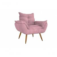Poltrona Toquio Veludo Tukey Rose Matrix - 2