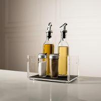 Bandeja Acrílico 5mm Porta Temperos Condimentos Com Alças Cozinha Organização Mesa Compacta Lavável - 3
