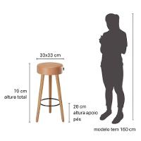 Kit De Mesa Com 2 Banquetas Grecia Amarula - 3