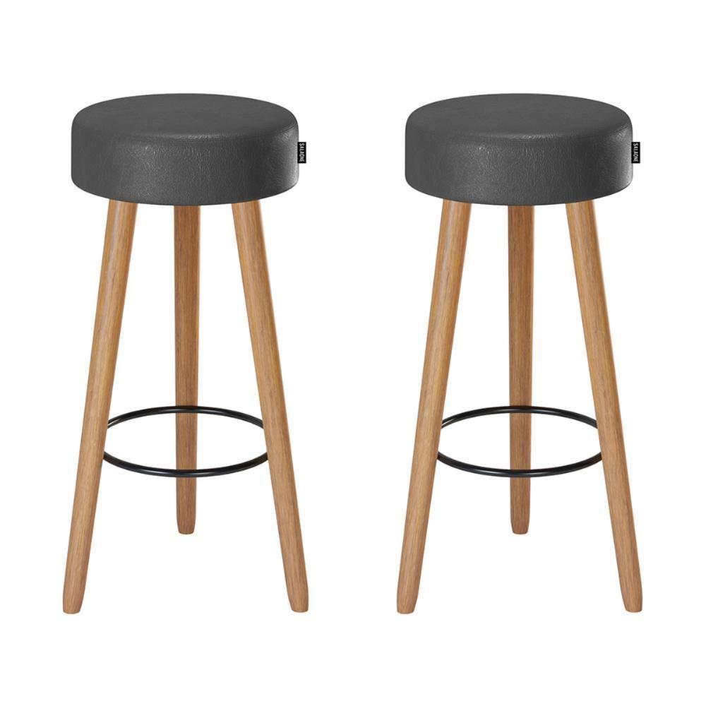 Kit Mesa Com 2 Banquetas Grecia Preto - 6