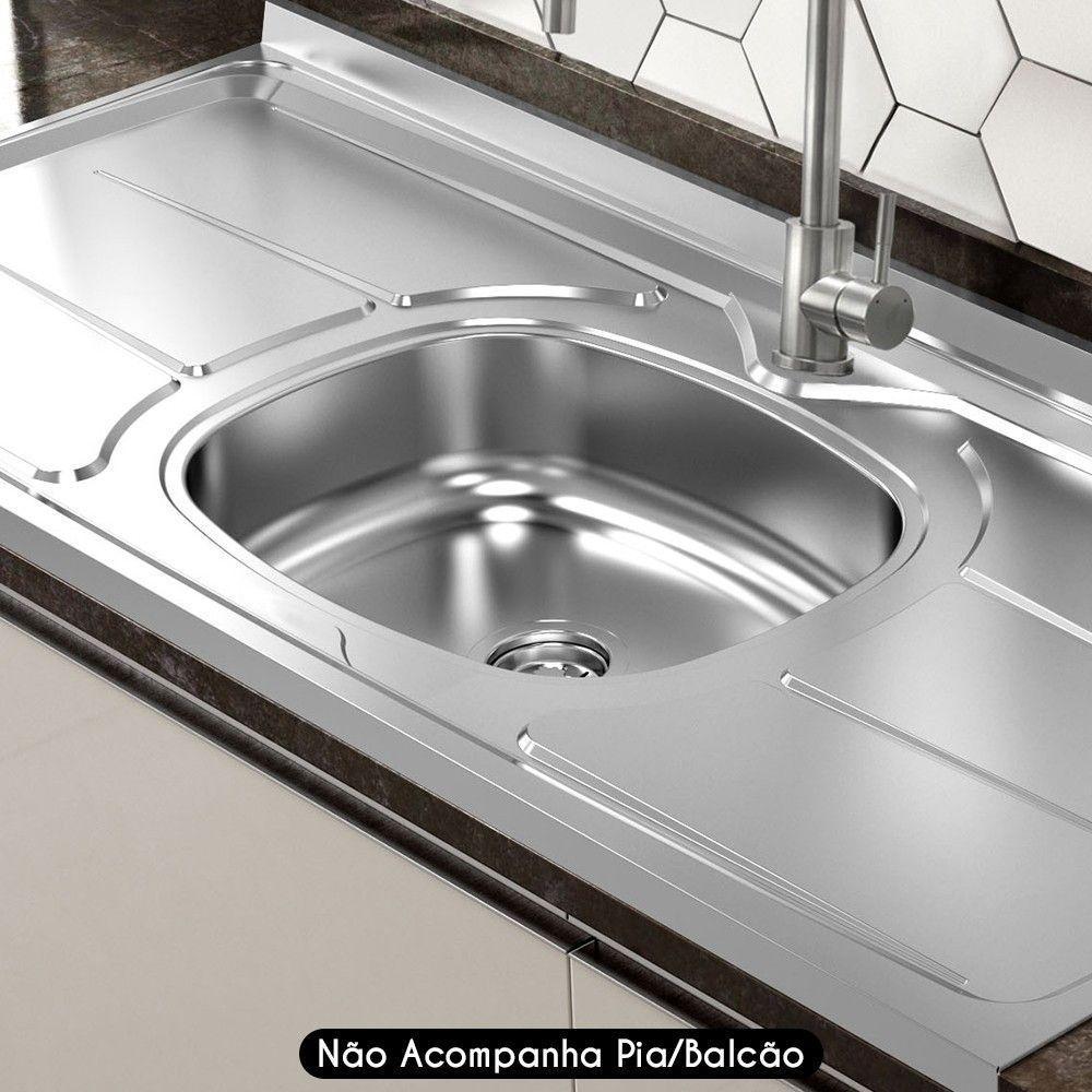 Válvula Para Pia Kit 8 Aço Inox 3.1/2 G01 Cromado - Mpozenato - 6