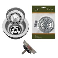 Válvula Para Pia Kit 8 Aço Inox 3.1/2 G01 Cromado - Mpozenato - 7