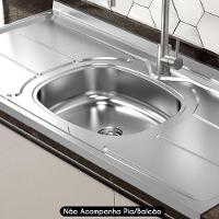 Válvula Para Pia Kit 4 Aço Inox 3.1/2 G01 Cromado - Mpozenato - 6