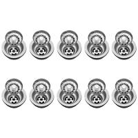 Válvula Para Pia Kit 10 Aço Inox 3.1/2 G01 Cromado - Mpozenato - 1