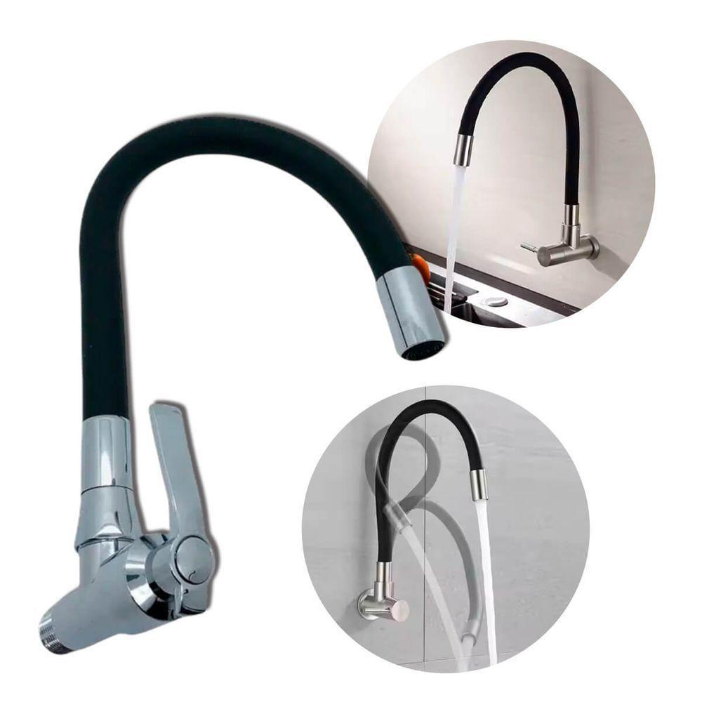 Torneira Monocomando Bica Flexível Com Design Sofisticado - 2