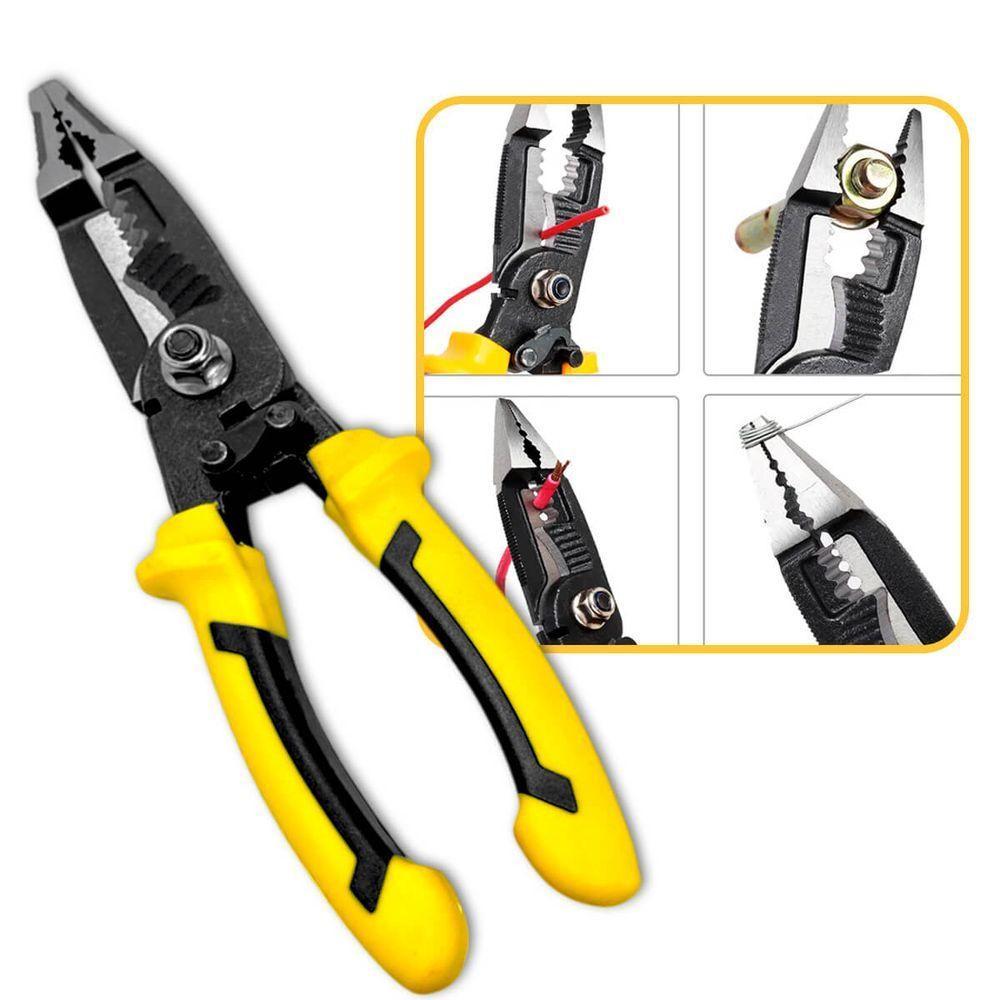 Alicate Profissional Multifuncional 8 Pol Versátil Aço Carbono - 6