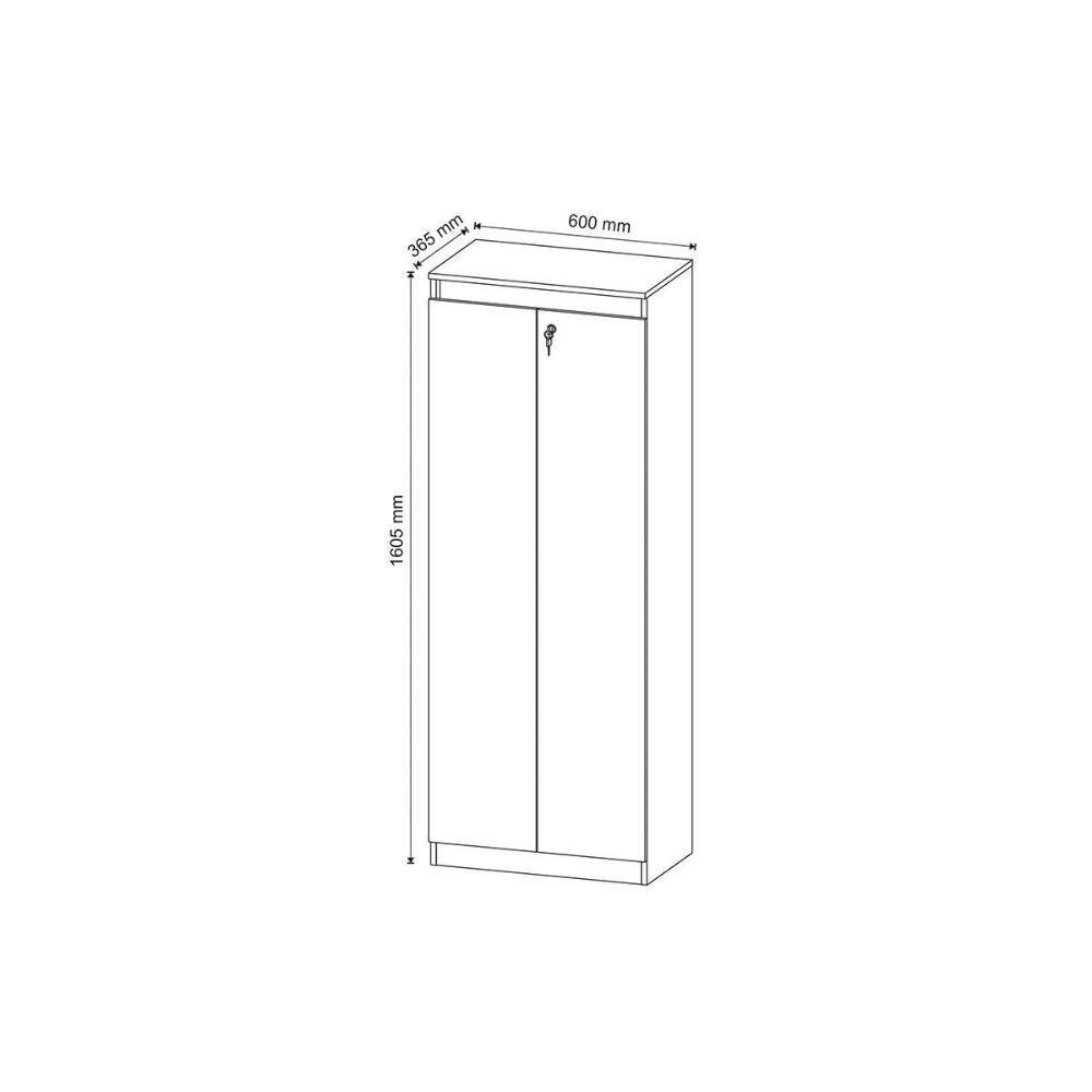 Escritório Completo 1 Mesa De Canto Para Escritório Me4145 + 1 Estante Me4150 + 1 Armário Me4151 3 Peças Branco - 6