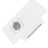 Tomada Inteligente Com Interruptor Wi-fi 2 Botões Alexa E Google Bivolt - 1