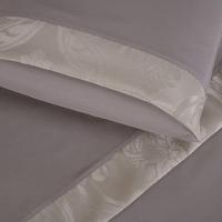 Jogo De Lençol Zurique King 4 Peças Micro Percal 400 Fios Friso Decorativo - Bege - 2