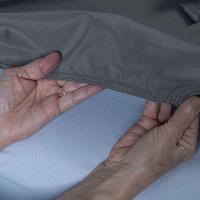 Jogo De Lençol Bariloche Queen 4 Peças Micro Percal 400 Fios Ponto Palito Liso - Cinza - 3