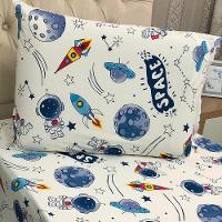 Jogo De Lençol Fantasy Infantil Solteiro 02 Peças Malha 100% Algodão - Astronauta Space - 2