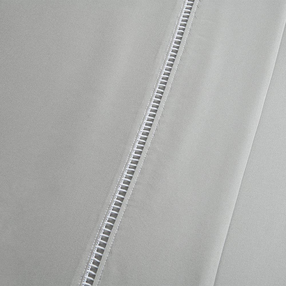 Jogo De Lençol Bariloche King 4 Peças Peças Micro Percal 400 Fios Ponto Palito Liso - Bege - 2