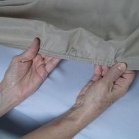 Jogo De Lençol Bariloche King 4 Peças Peças Micro Percal 400 Fios Ponto Palito Liso - Bege - 3