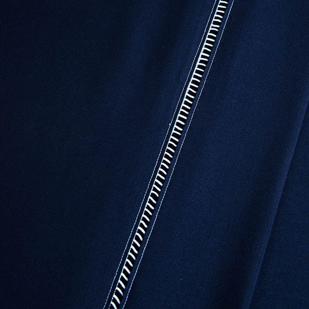 Jogo De Lençol Bariloche King 4 Peças Peças Micro Percal 400 Fios Ponto Palito Liso - Azul Marinho - 2