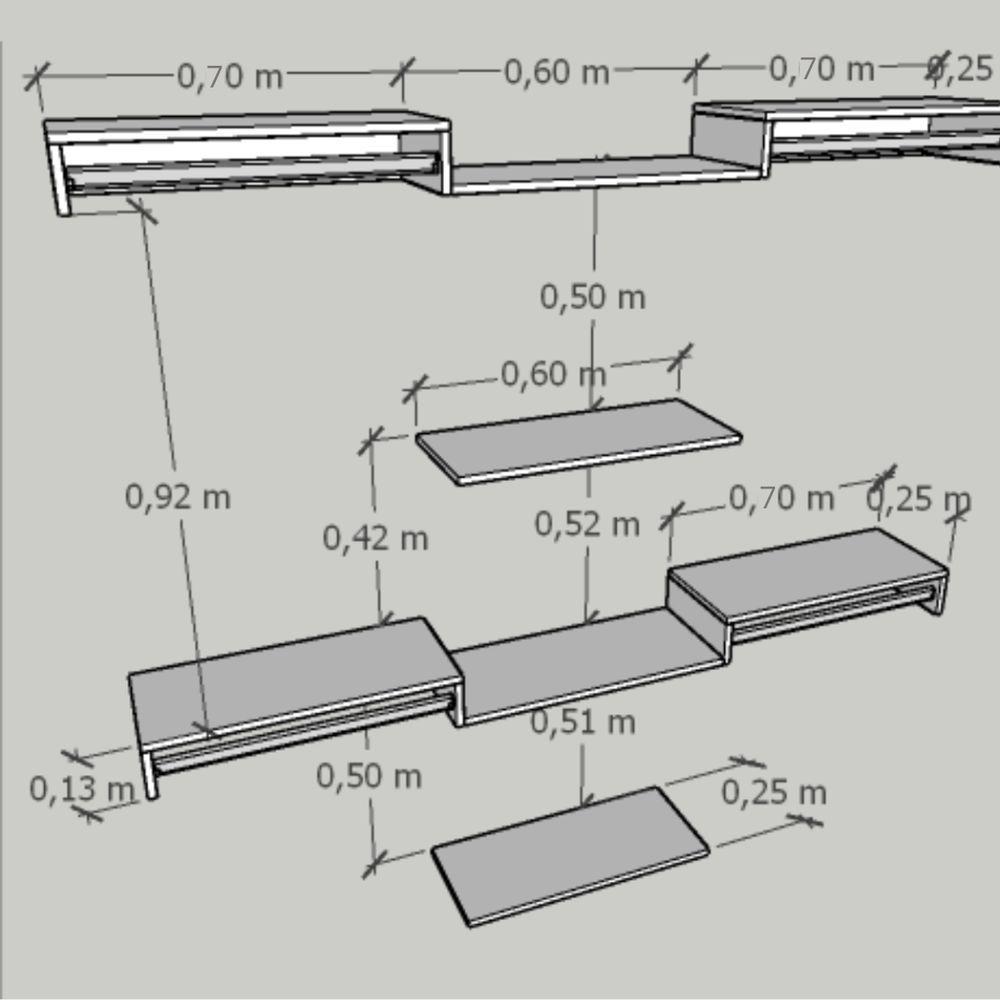 Kit Closet Com Cabideiros E Prateleiras Branco Organização Moderna Para Seu Quarto - 6