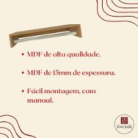 Kit Closet Com Cabideiros E Prateleiras Amadeirado Organização Moderna Para Seu Quarto - 6