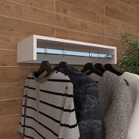 Cabideiro De Parede Suspenso 70x25x13,5 Branco - 2