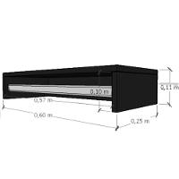 Kit 3 Cabideiros De Parede Suspenso 60x25x11,5 Amadeirado - 5