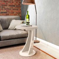 Mesa De Apoio Mdf Sala De Estar 50 Cm 4211 Off White Arly Off White - 8