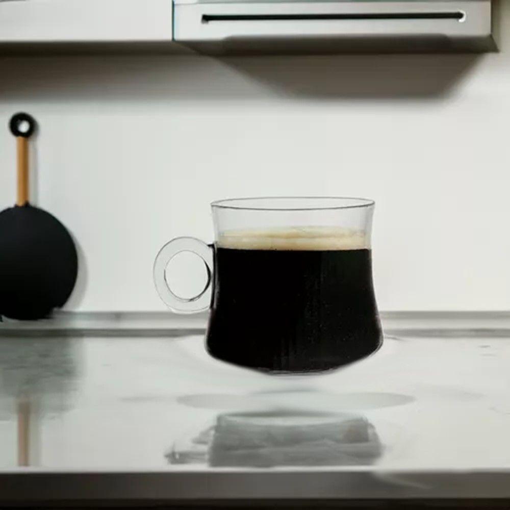 XícarasDe Café De Vidro Robusta Lisa 85ml Em Casa Tem - 5