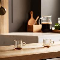 Jogo 12 XícarasDe Café Caneca Vidro Robusta Lines 85ml Em Casa Tem - 3