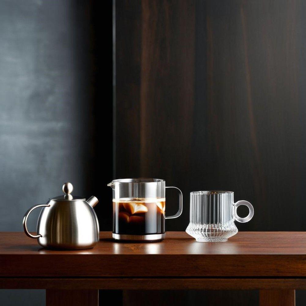 Jogo 8 XícarasDe Café Caneca Vidro Robusta Lines 85ml Em Casa Tem - 6