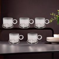 Jogo 8 XícarasDe Café Caneca Vidro Robusta Lisa 85ml Em Casa Tem - 2