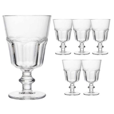 Jogo 6 Taça De Vidro Para água Suco Refrigerante Belle Epoque 225ml Lyor
