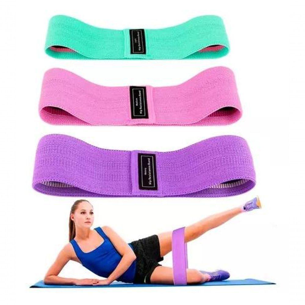 Kit 3 Faixas Elásticas De Exercício Hip Resistance Bands - 6