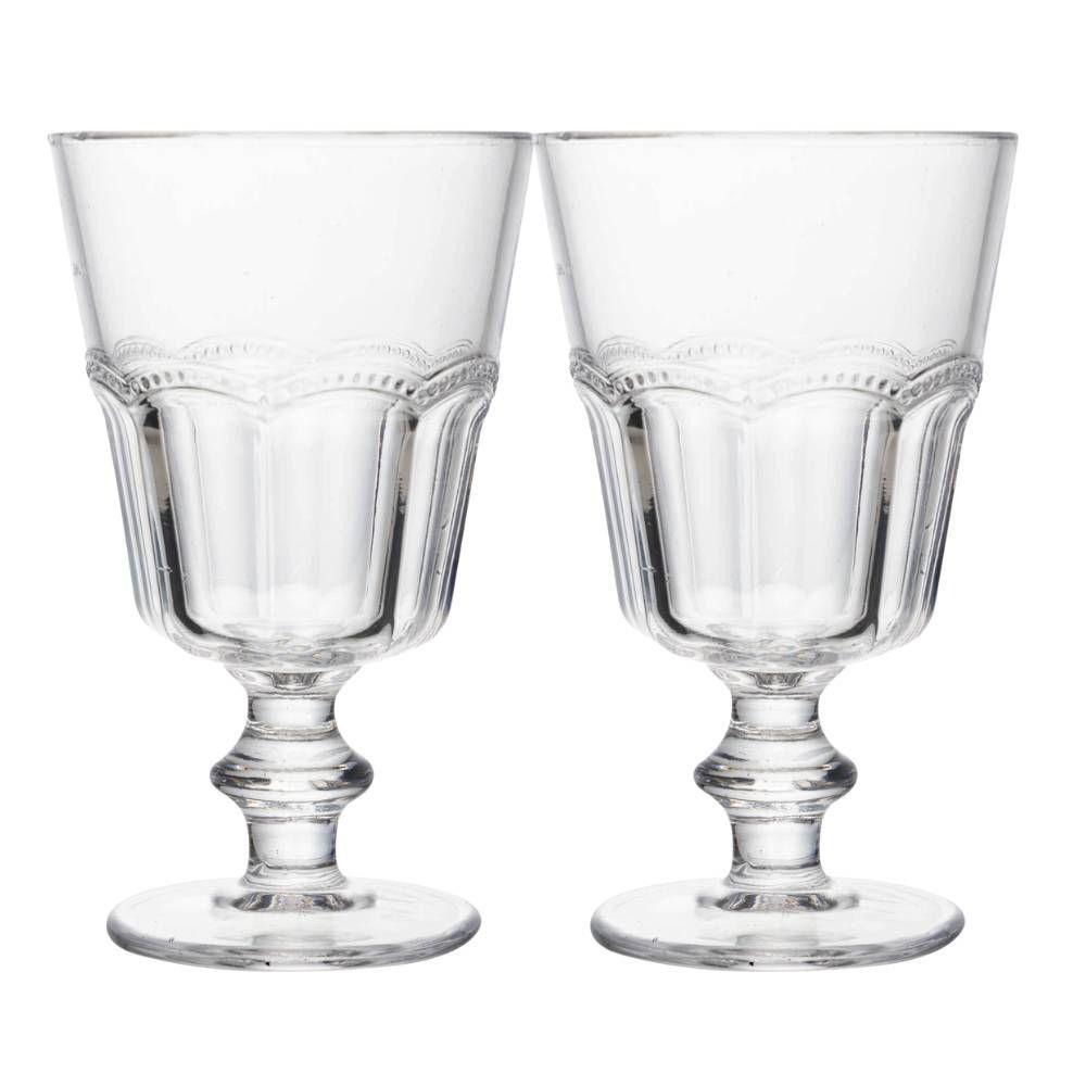 Jogo 2 Taça De Vidro Para água Suco Refrigerante Belle Epoque 225ml Lyor - 1