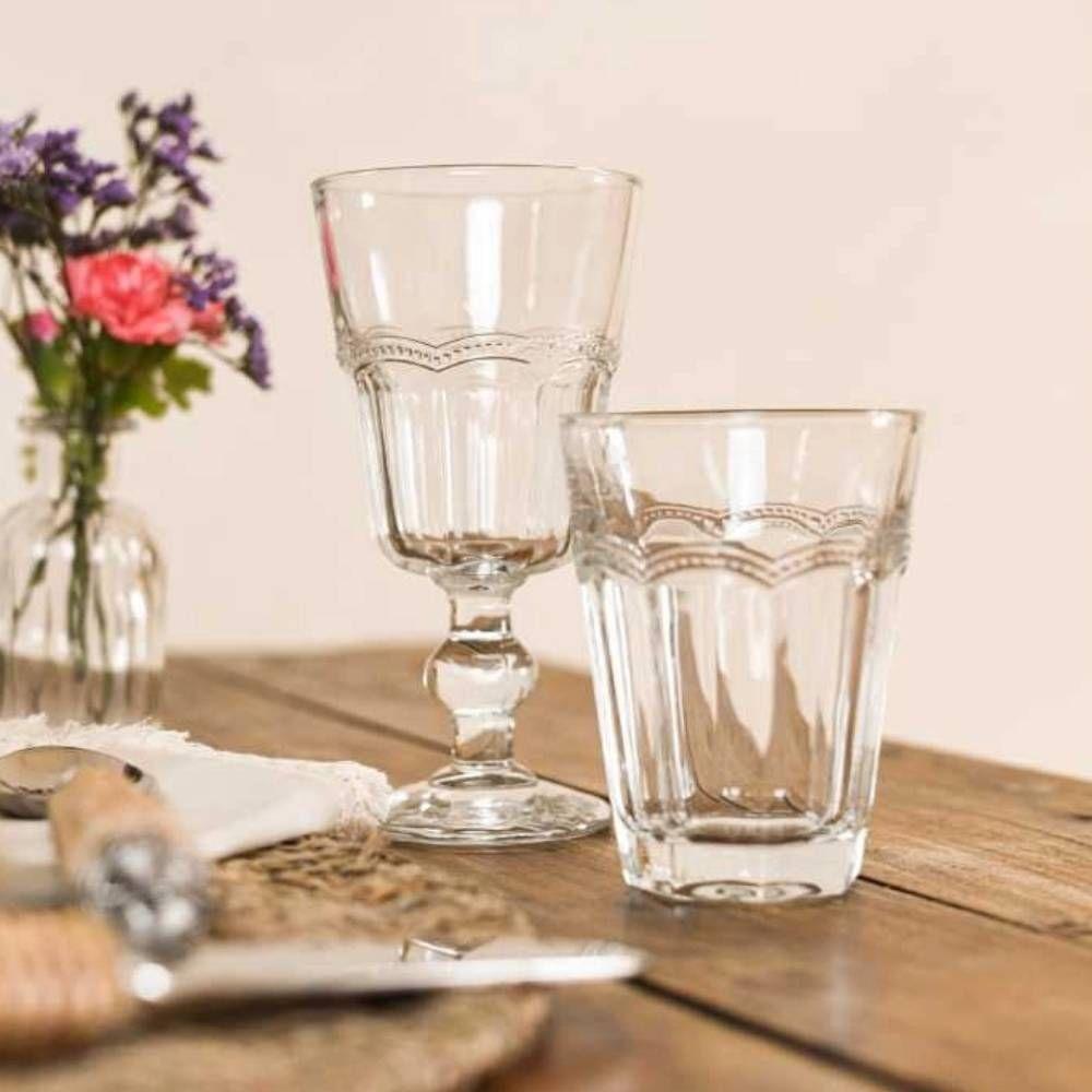 Jogo 2 Taça De Vidro Para água Suco Refrigerante Belle Epoque 225ml Lyor - 2