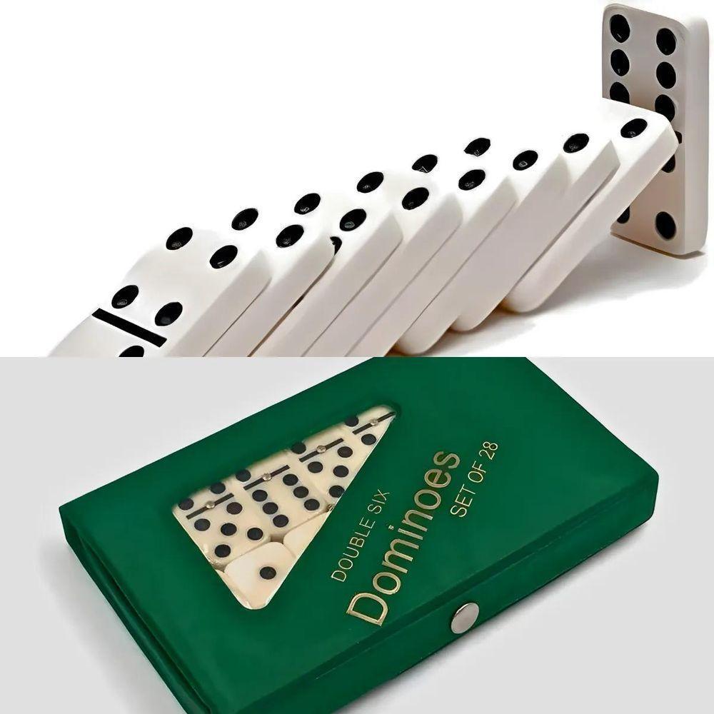 Dominó De Osso Profissional - 28 Peças - 7