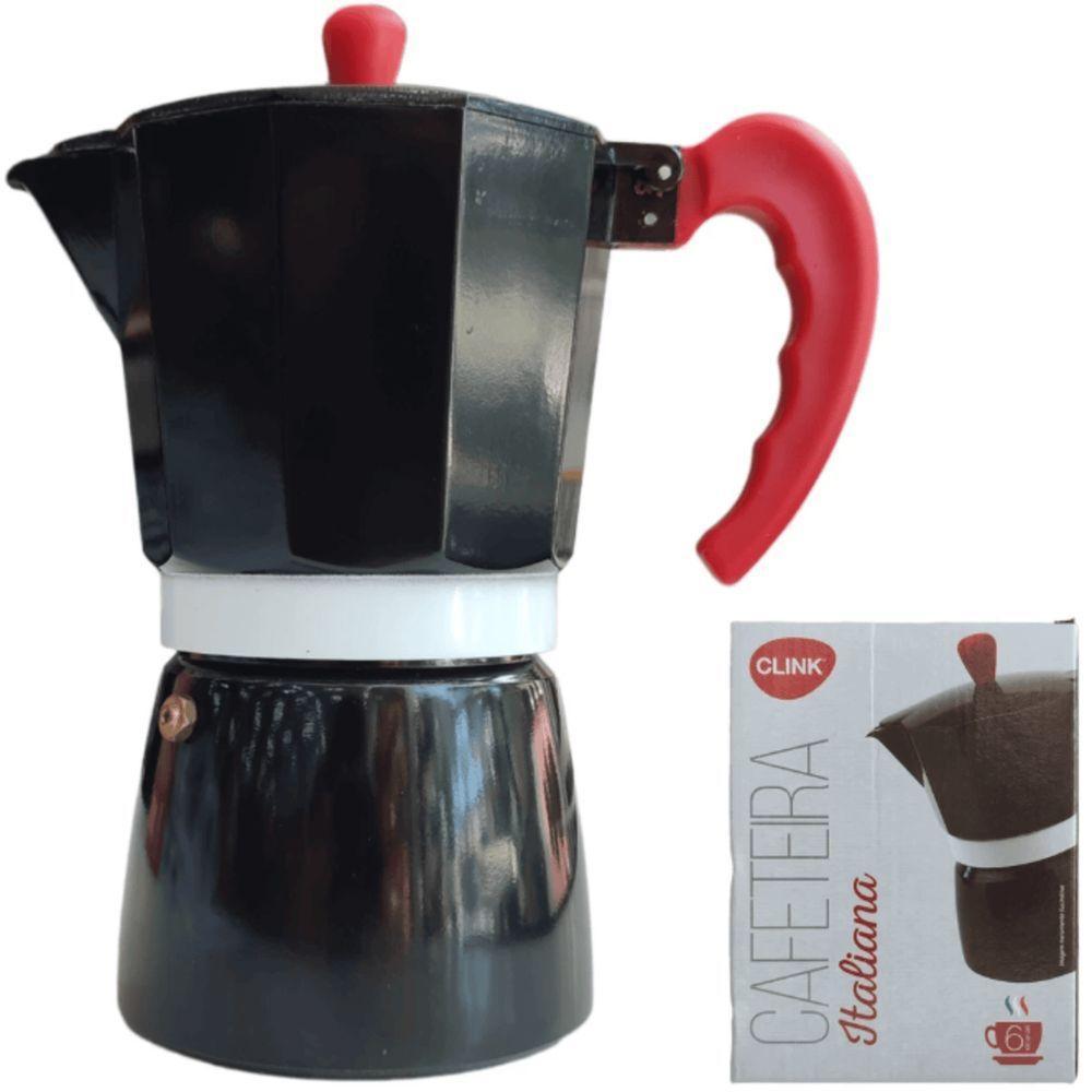 Cafeteira Italiana Preta 300 Ml Clink - 1