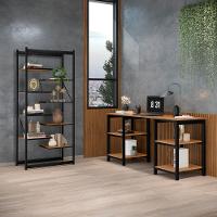 Mesa Escrivaninha Office Espaçoso Moderno Canela Rústico - 1