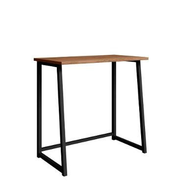 Escrivaninha Dobrável Fit Preto Canela Rustico 5