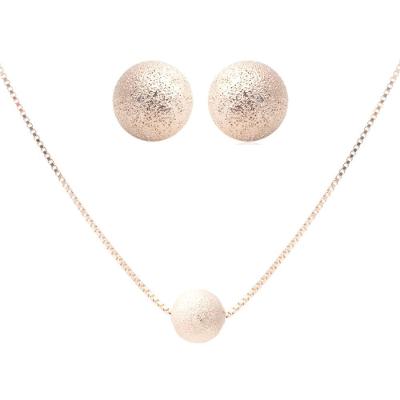Conjunto Brincos E Colar Potenza Classic Esfera Artística
