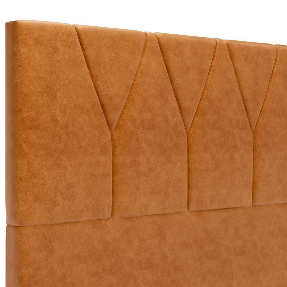 Cabeceira Cama Box Casal Casal 140 Cm Aurora W01 Couríssimo Canela - Lyam Decor - 7