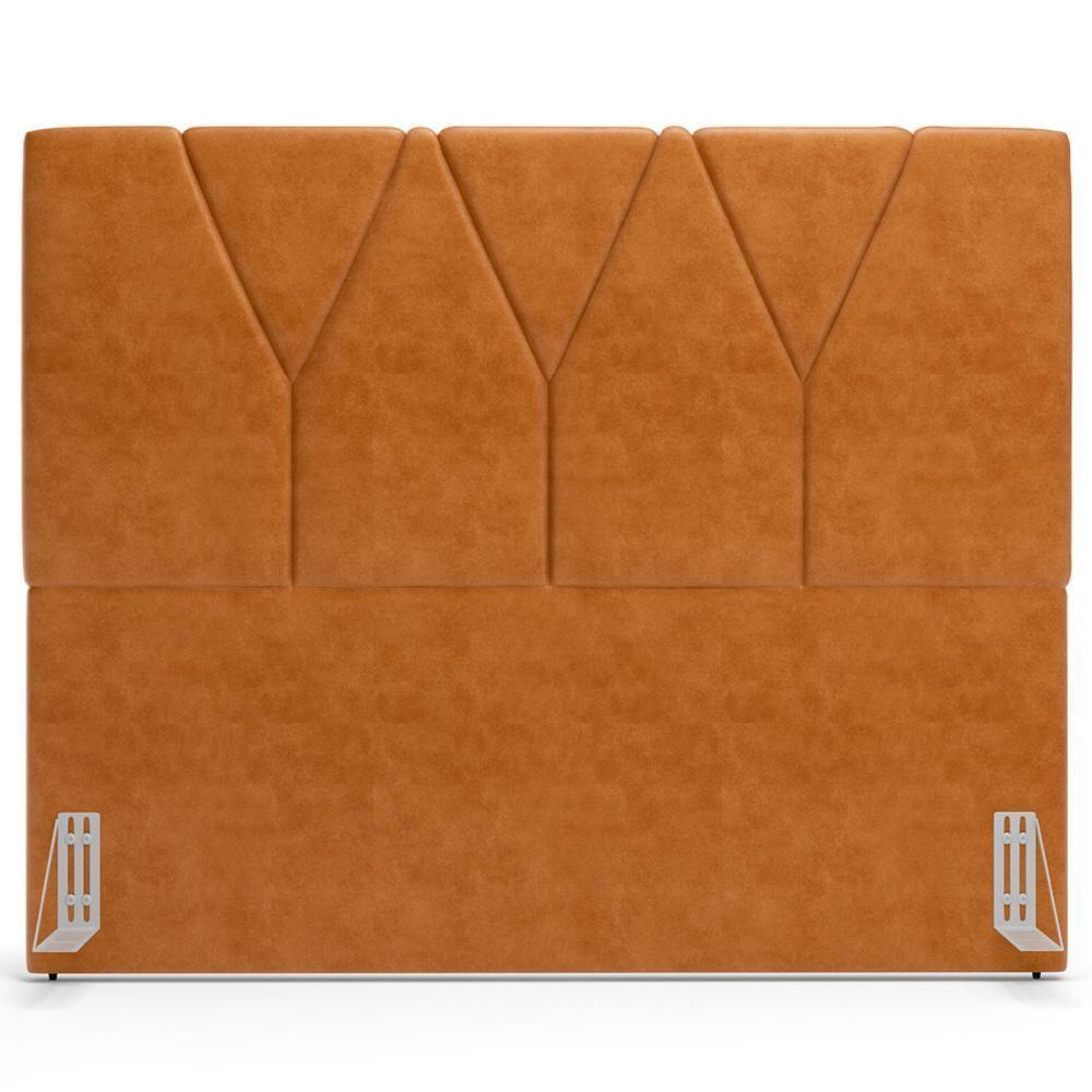 Cabeceira Cama Box Casal Queen 160 Cm Aurora W01 Couríssimo Canela - Lyam Decor - 3