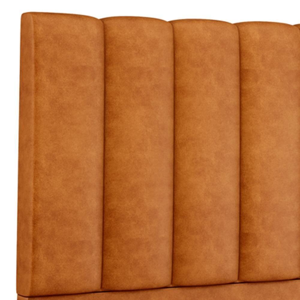Cabeceira Cama Box 100 Cm Dália W01 Couríssimo Canela - Lyam Decor - 2