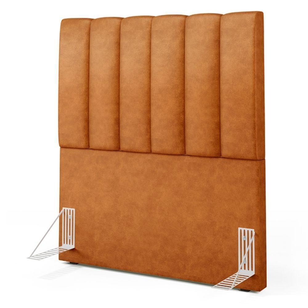 Cabeceira Cama Box 100 Cm Dália W01 Couríssimo Canela - Lyam Decor - 7
