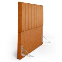 Cabeceira Cama Box 100 Cm Dália W01 Couríssimo Canela - Lyam Decor - 5