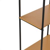 Estante Estilo Industrial Com Prateleiras Em Madeira Criare Canela - 5