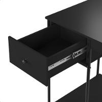 Mesa Computador Mulituso Escritório Quarto Com Gaveta Criare Preto - 7