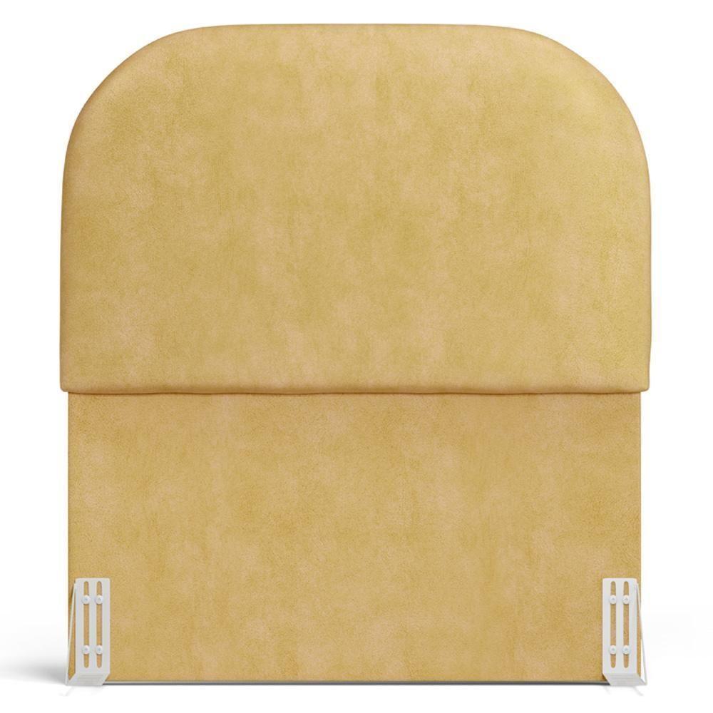 Cabeceira Cama Box 100cm Lanna Com Puff Recamier Doha W01 Couríssimo Fendi - Lyam Decor - 2