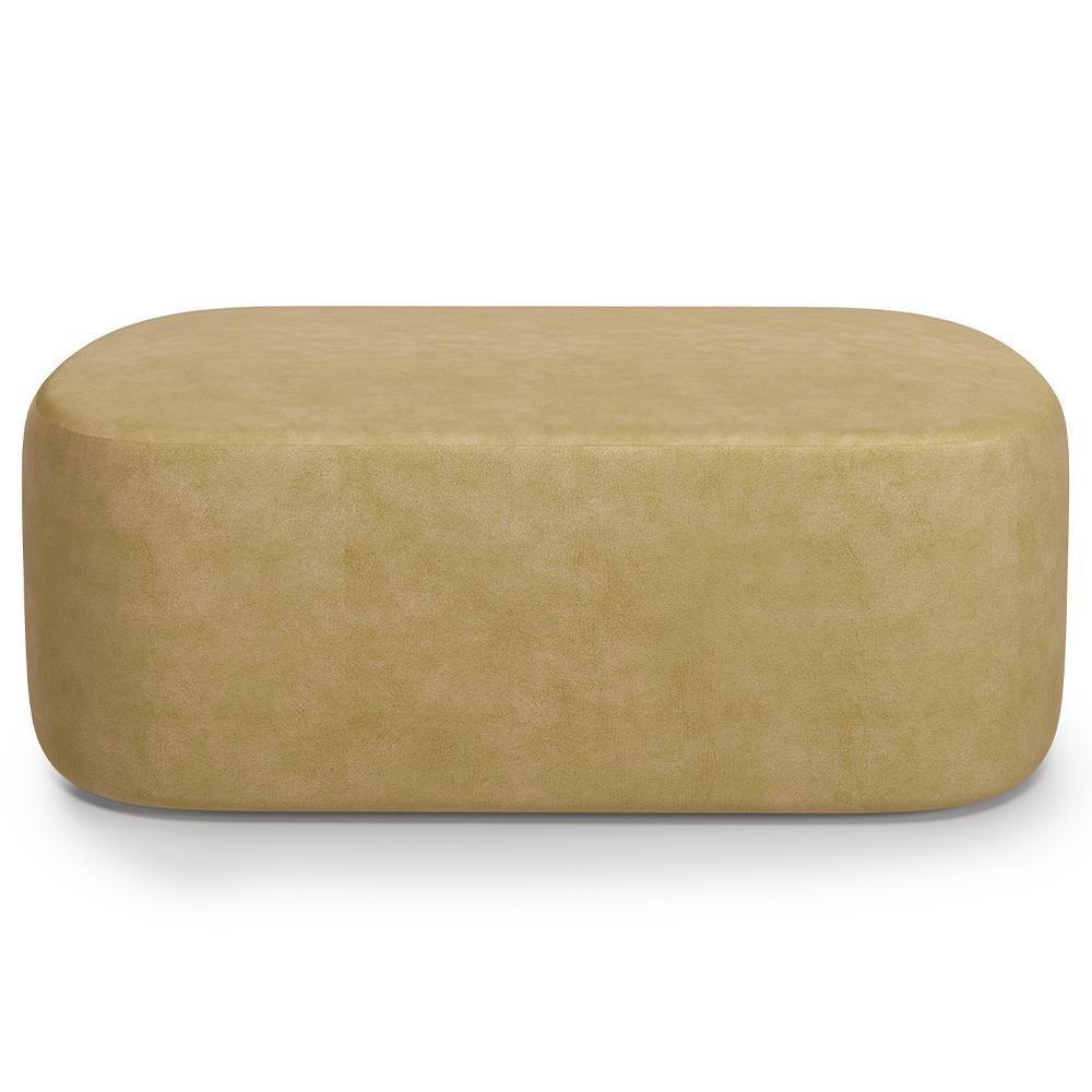 Cabeceira Cama Box 100cm Lanna Com Puff Recamier Doha W01 Couríssimo Fendi - Lyam Decor - 3