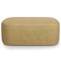 Cabeceira Cama Box 100cm Lanna Com Puff Recamier Doha W01 Couríssimo Fendi - Lyam Decor - 3