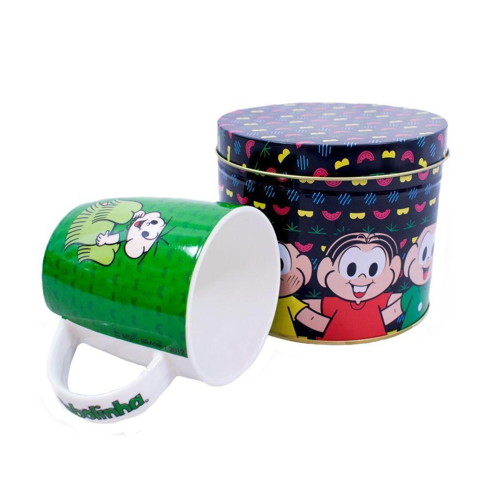 Caneca De Porcelana Na Lata Cebolinha 325ml Turma Da Mônica - 5