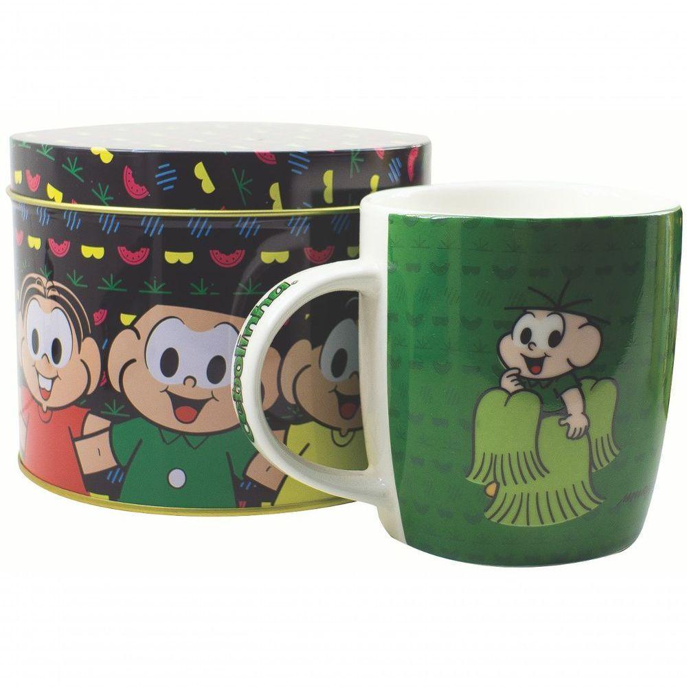 Caneca De Porcelana Na Lata Cebolinha 325ml Turma Da Mônica - 6
